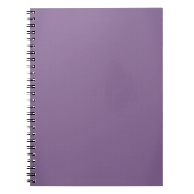 Modern Lavender Purple Customisable Spiral Notebook (Front)