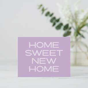 Modern Lavender Unique Simple We Moved New Address Postcard