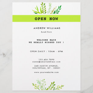 Modern Lawn Care Landscaping Flyer