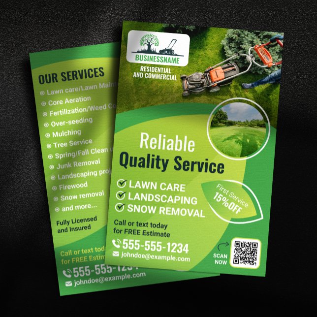 Modern Lawn Care Landscaping Gardening Services Flyer (Creator Uploaded)