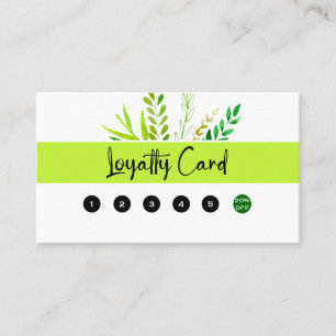 Modern Lawn Care Landscaping Loyalty Card