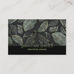 Modern Lawn Care Landscaping Service Custom Business Card