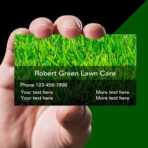 Modern Lawn Care Services Business Card