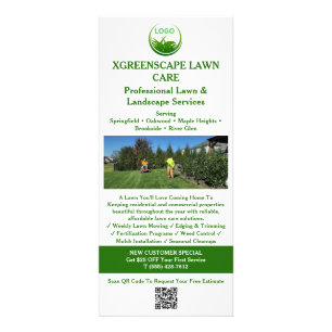 Modern Lawn Care Services Rack Card