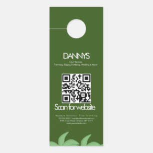 Modern Lawn Services Green Grass Business Door Hanger