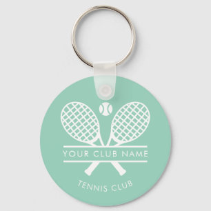 Modern Lawn Tennis Club Name Team Players Custom Key Ring