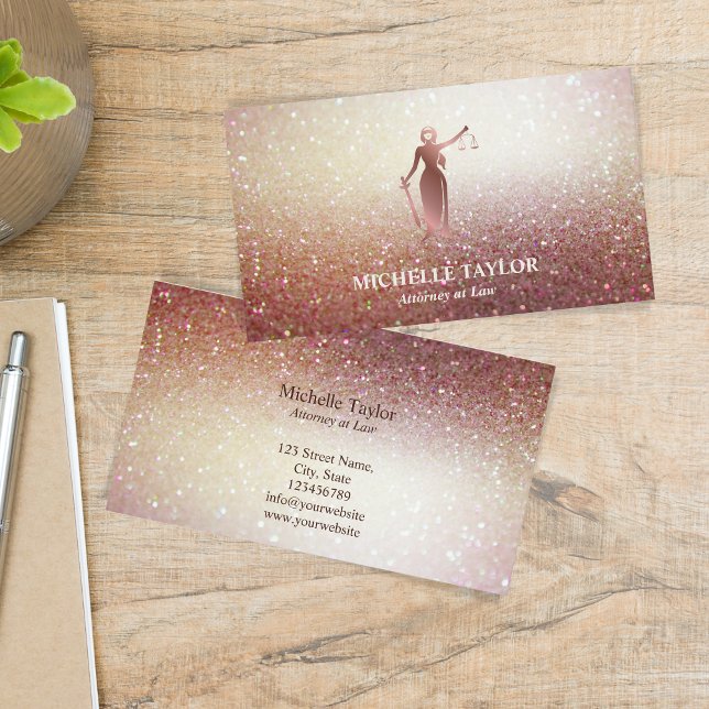 Modern Lawyer Attorney at Law Office Supplies Business Card (Creator Uploaded)