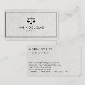 Modern Lawyer Business Card