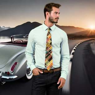 Modern Leaded Glass Pattern Designer Tie