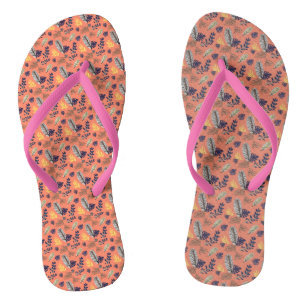 Modern Leaf Pattern Jandals