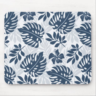Modern leaf pattern mouse pad