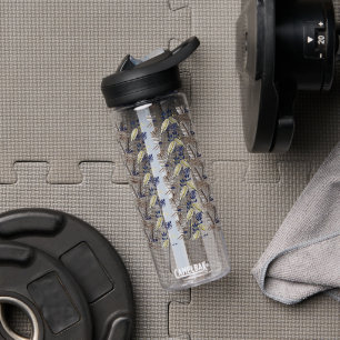 Modern Leaf Pattern Party Supplies Water Bottle