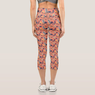 Modern Leaf Pattern Women Leggings