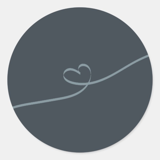 Modern Leaf Typography Envelope Sticker (Front)