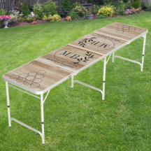 Modern Leaf Wedding Monogram Light Ash Wood