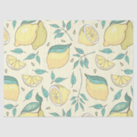 Modern Lemon Citrus Summer yellow Personalised    