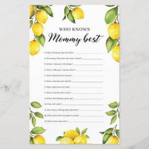Modern Lemons Who Knows Mummy Best Game