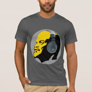 MODERN LENIN WITH HEADPHONES ILLUSTRATION T-Shirt