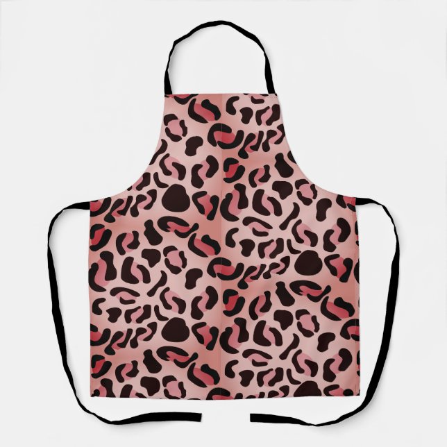 Modern Leopard Pattern Animal Apron (Front)