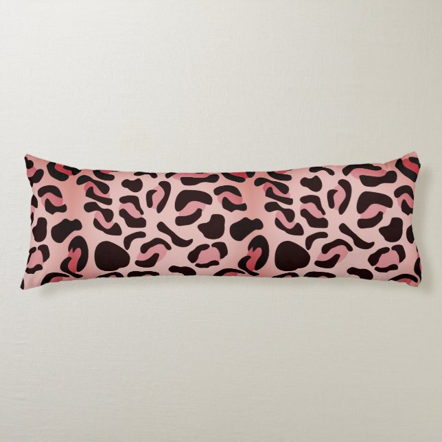 Modern Leopard Pattern Animal Body Cushion (Front)
