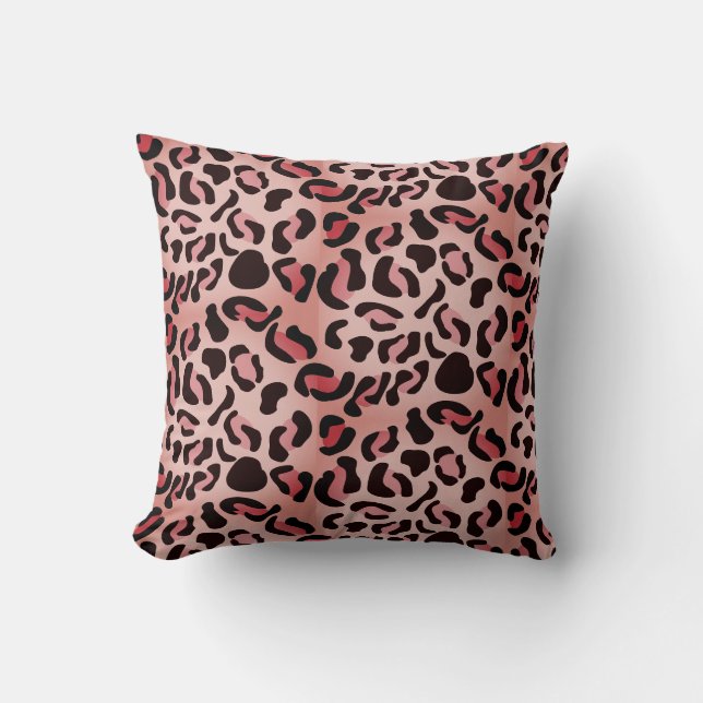Modern Leopard Pattern Animal Cushion (Front)