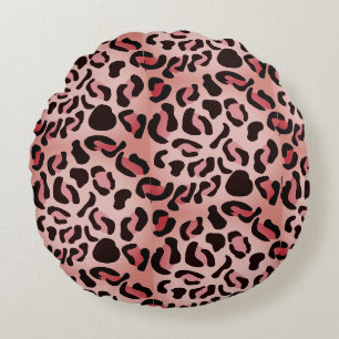 Modern Leopard Pattern Animal Round Cushion