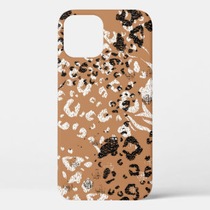 Modern leopard. Pattern. Background. Wild nature. iPhone 12 Case