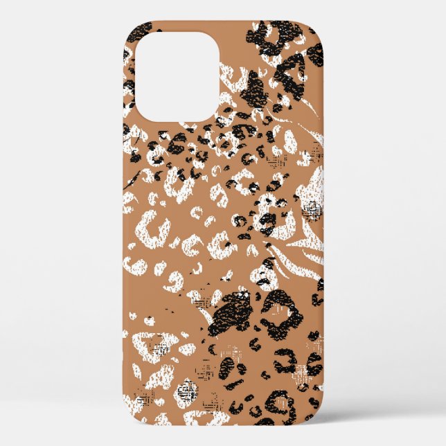 Modern leopard. Pattern. Background. Wild nature. Case-Mate iPhone Case (Back)