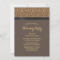 Modern Leopard Print Holiday Party