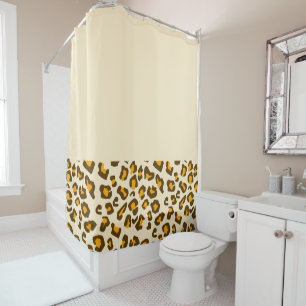 Modern Leopard Print Pattern Shower Curtain
