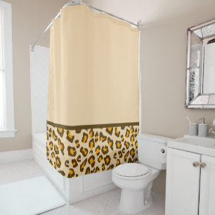 Modern Leopard Print Pattern Shower Curtain