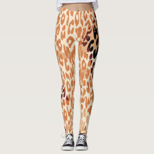 Modern Leopard Skin Pattern #21 Leggings