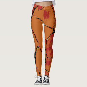 Modern Leopard Skin Pattern #8 Leggings