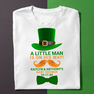 Modern Leprechaun St. Patrick's Day Baby Shower T-Shirt