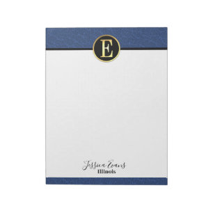 Modern Letter E Notepad