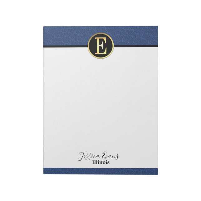 Modern Letter E Notepad (Rotated)