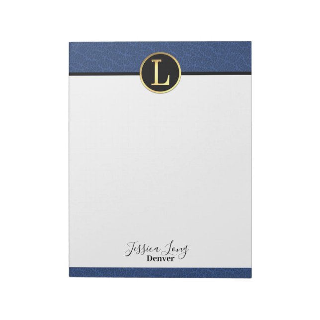 Modern Letter L Notepad (Rotated)