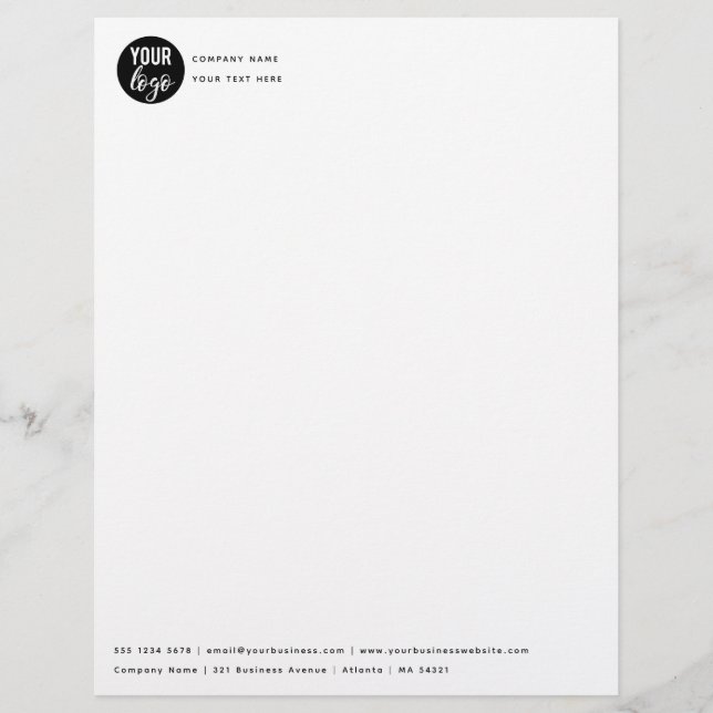 Modern Letterhead Design (Front)