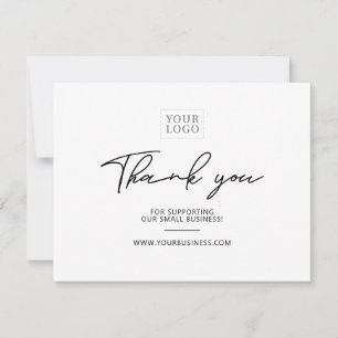 Modern Lettering Business Package Thank You Card