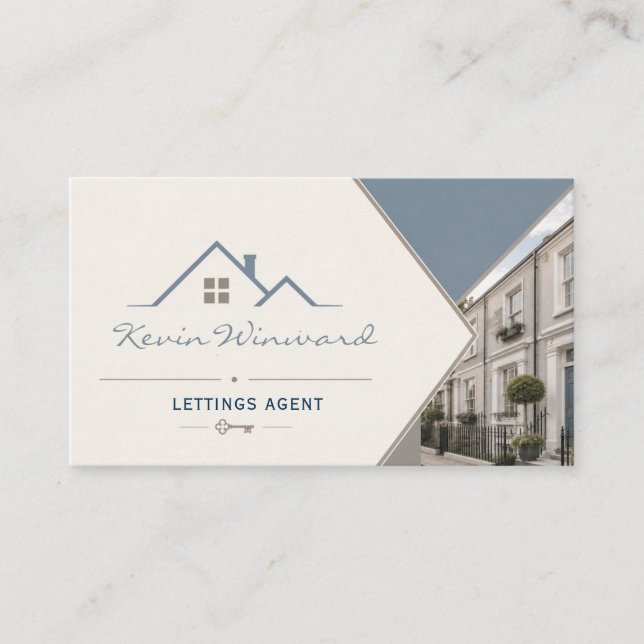 Modern Lettings Agent Card (Front)