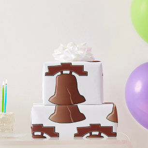 Modern Liberty Bell Patriotic Philadelphia Icon  Wrapping Paper