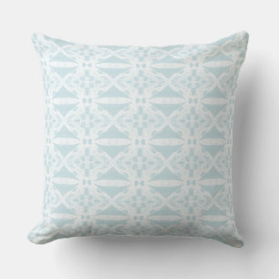 Modern Light Blue Coastal Throw Pillow