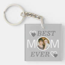Modern Light Grey Best Mum Ever Mothers Day Photo