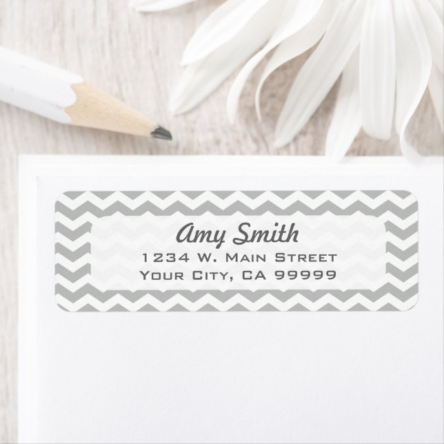 Modern Light Grey Chevron Pattern (Insitu)