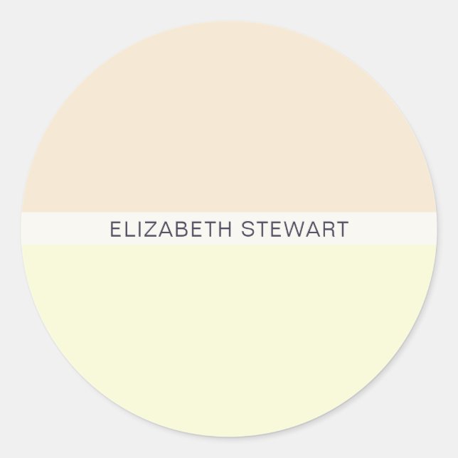 Modern Light Peach and Yellow Envelope Seals (Front)