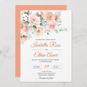 Modern Light Peach Wedding Template