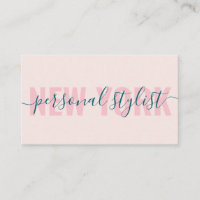 Modern light pink fashion stylist script signature