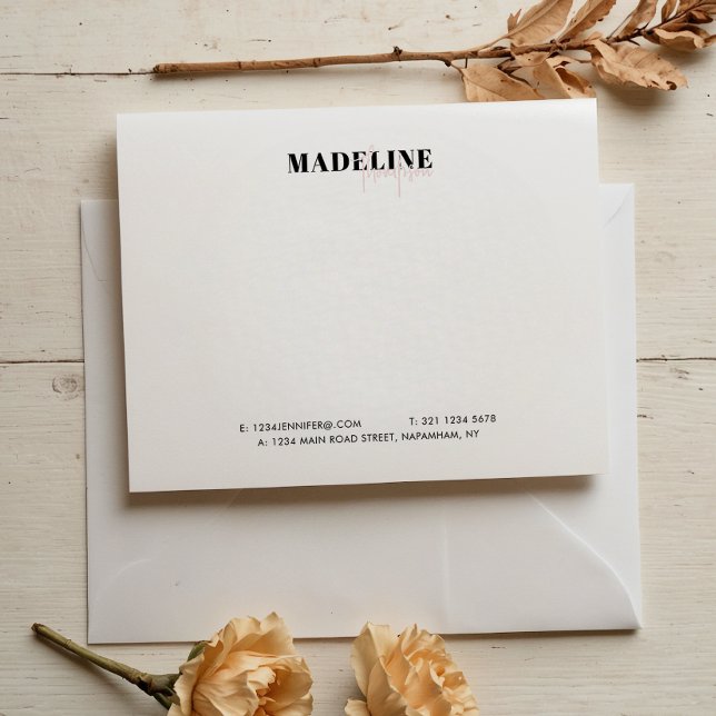 Modern Light Pink Girly Business Card (Creator Uploaded)
