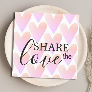 Modern Light Pink Hearts  Referral Card