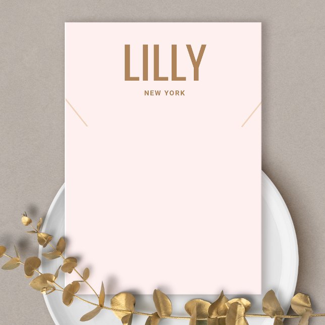 Modern Light Pink Necklace  Display Card (Creator Uploaded)
